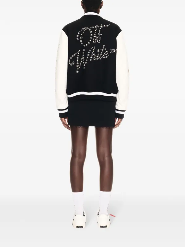 ON ウェザージャケット ホワイト/ブラック Off-White Wo Bling Stars ジャケット | ブラック | FARFETCH JP