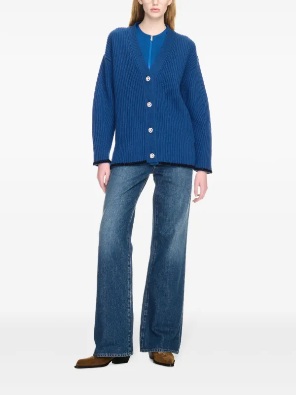 Off-White ロゴ カーディガン | ブルー | FARFETCH JP Off-White ロゴ カーディガン | ブルー | FARFETCH JP