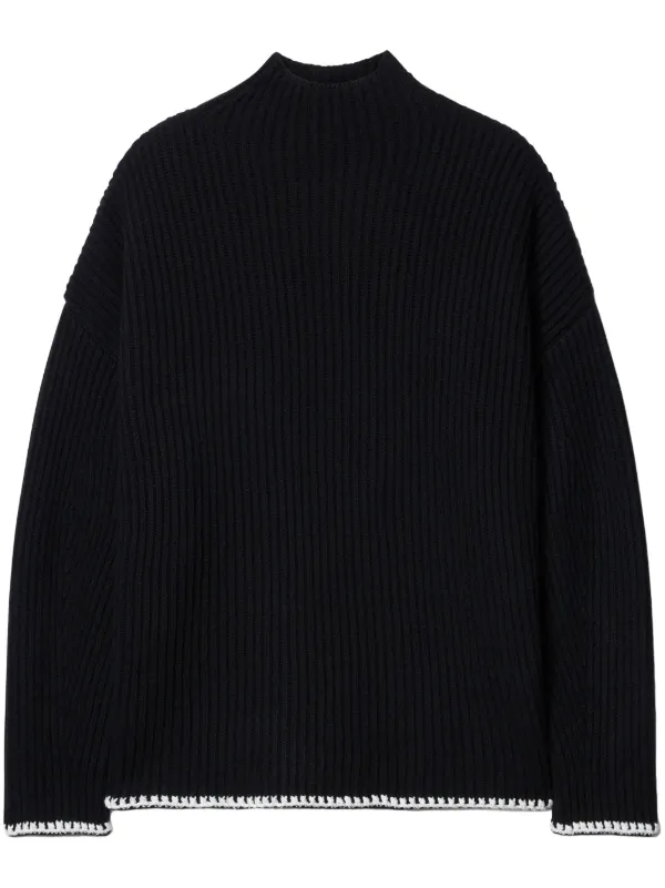 Off-White Logo-embroidered Jumper in Black
