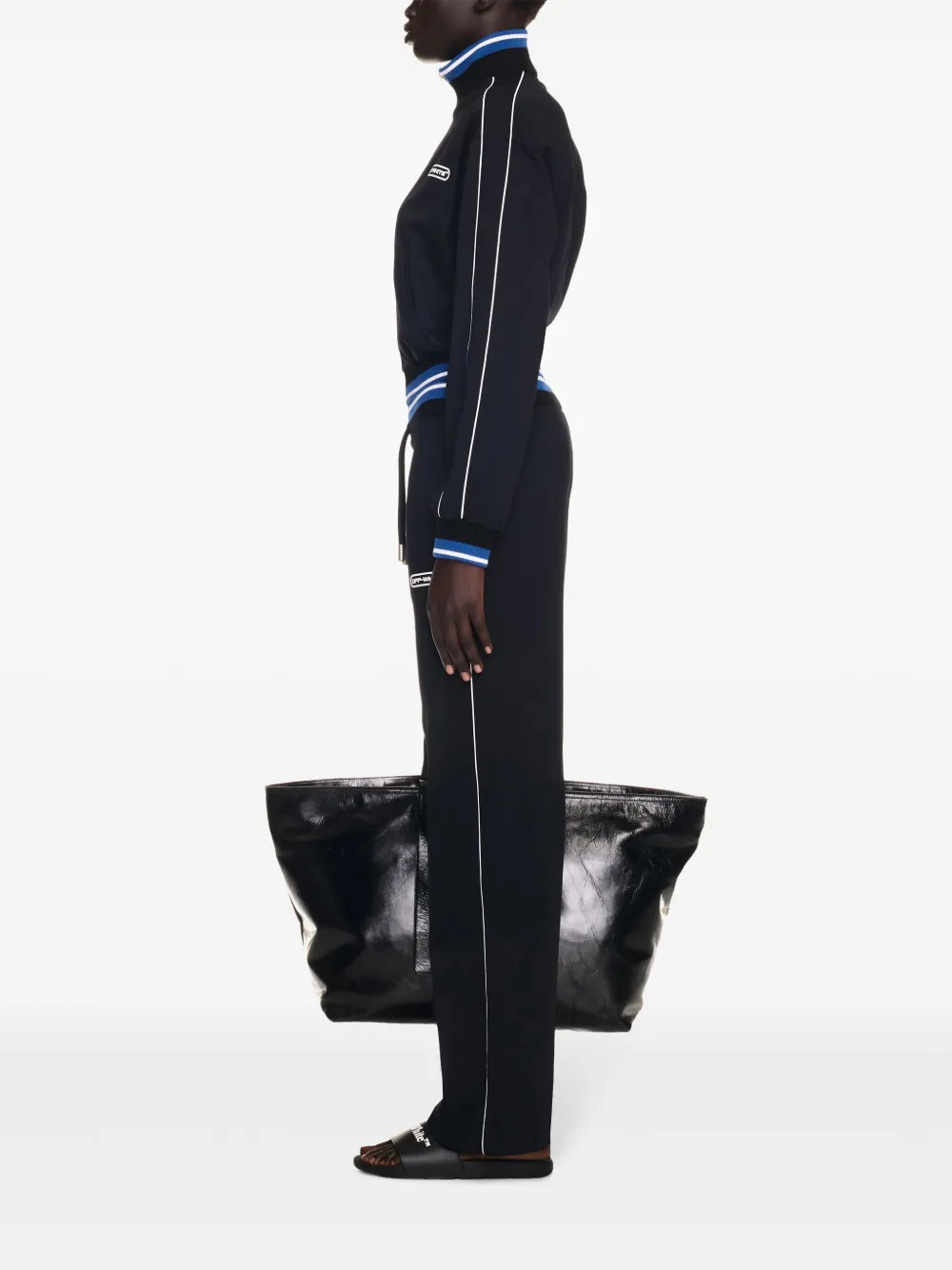 Off-White Straight trainingsbroek met print Zwart
