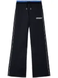 Off-White printed straight track pants - Black