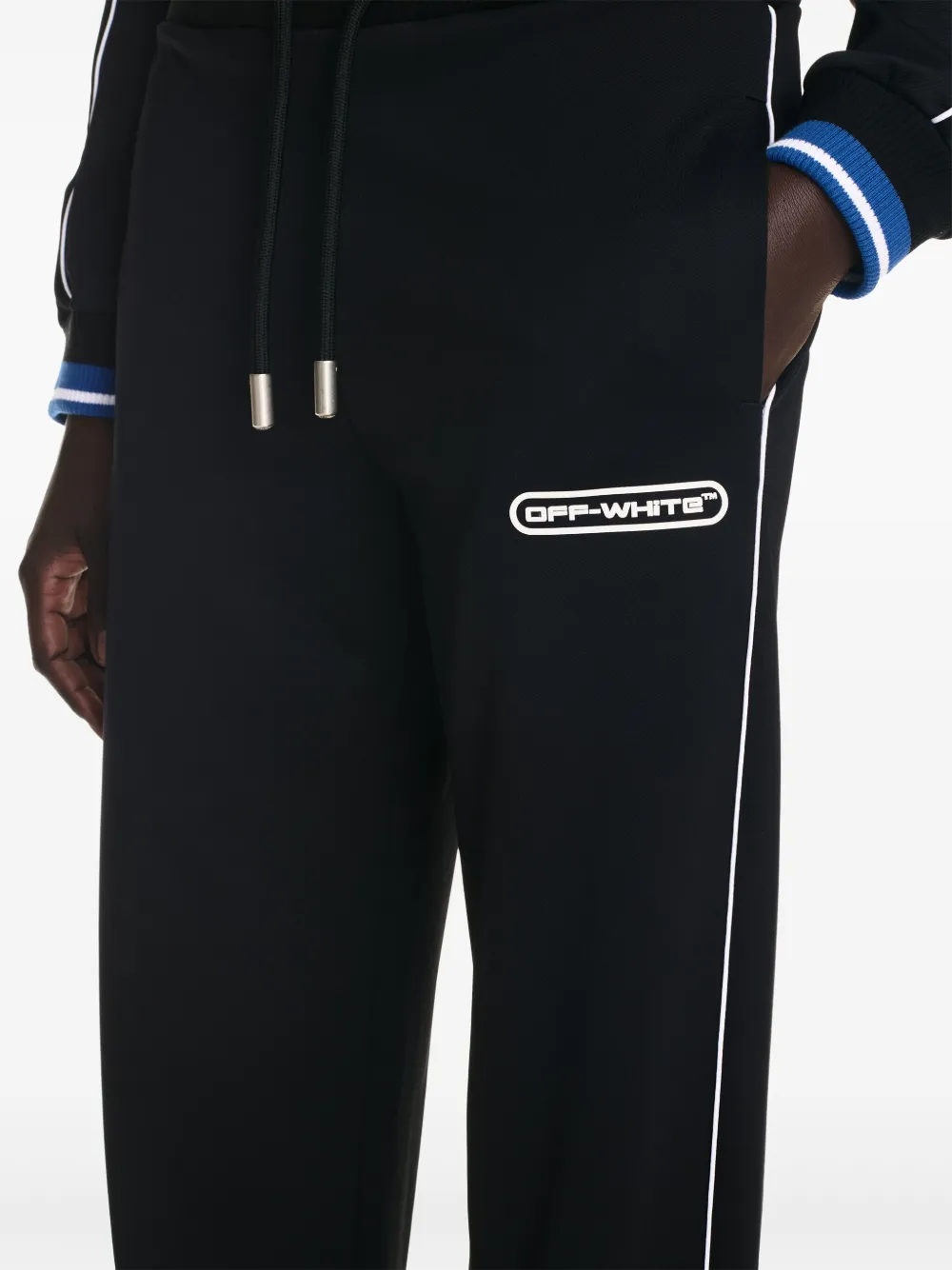 Off-White Straight trainingsbroek met print Zwart