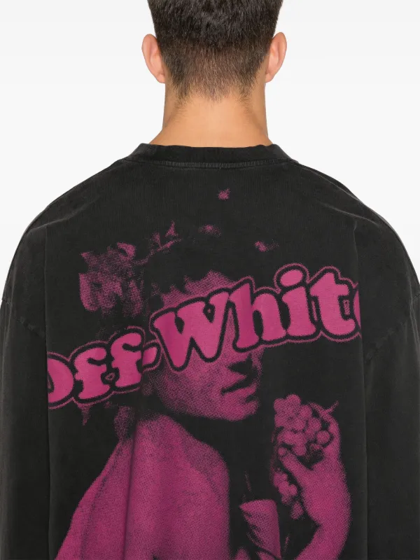 関税送料込【Off-White】Bacchus スウェットシャツ メタル ロゴ 関税送料込【Off-White】Bacchus スウェットシャツ メタル ロゴ
