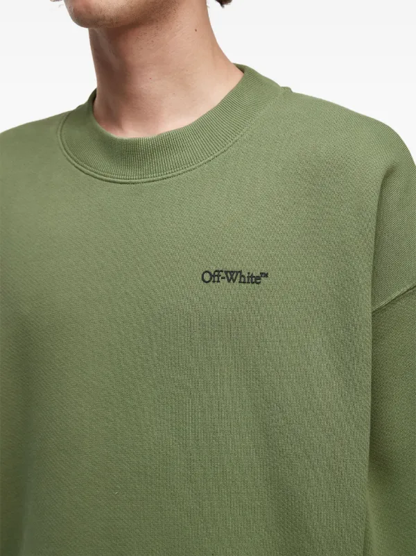 【送料&関税込】Off-White Logo Crewneck Sweatshirt Buy Calvin Klein Jeans Men Off White Crew Neck Scattered