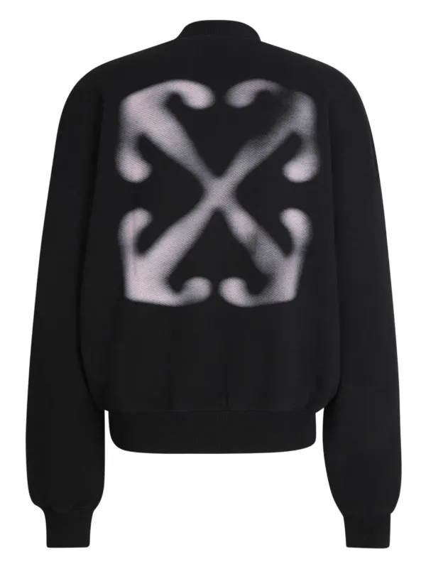 オフホワイト ロゴ ブラックウォッシュドスウェットシャツ Off-White ロゴ スウェットシャツ | ブラック | FARFETCH JP