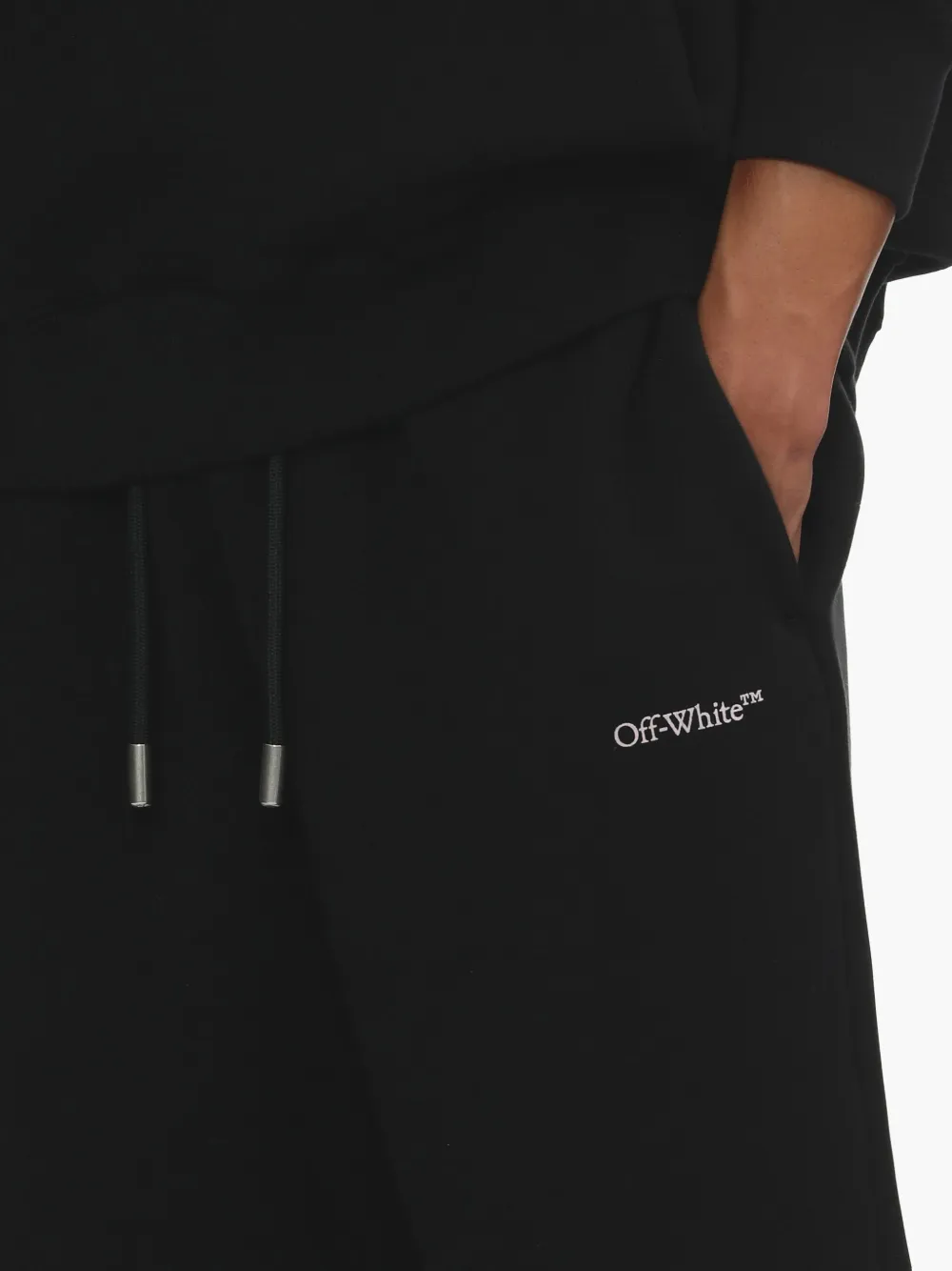 Off-White Shorts met logoprint Zwart