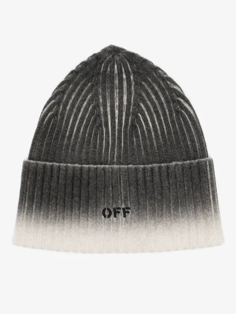Off-White gorro tejido con diseño holgado