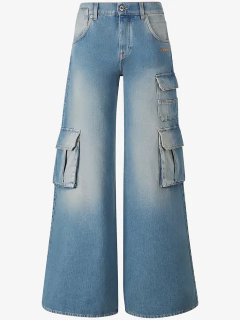 Off-White jeans cargo con logo bordado