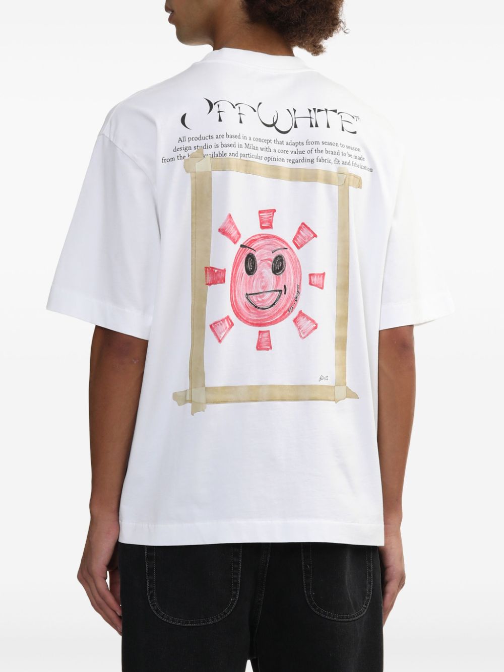 Off-White Sun Moon Skate T-shirt Men