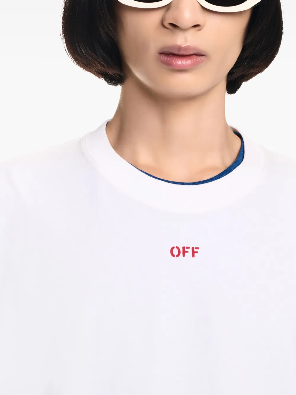 Off-White Smile Arrow T-shirt Wit