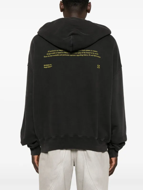 Off-White グラフィック パーカー | ブラック | FARFETCH JP