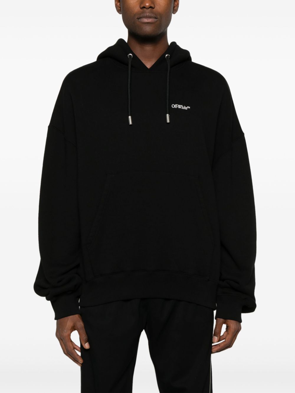 Shop Off-white 3d-logo Hoodie In 1001 Black - White