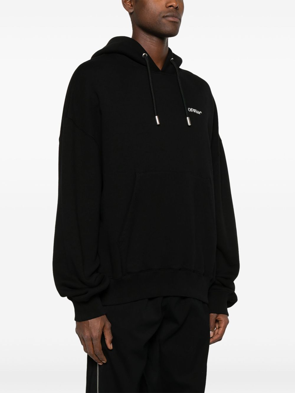 Shop Off-white 3d-logo Hoodie In 1001 Black - White