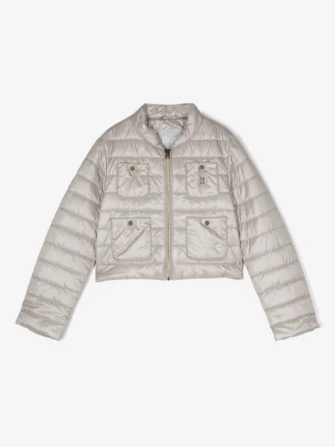 Herno Kids logo-plaque padded jacket