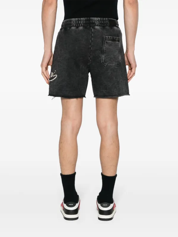 AMIRI Filigree Cotton Track Shorts | Black | FARFETCH CH