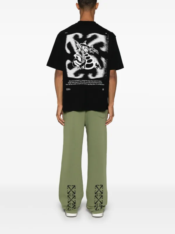 パンツ OFF-WHITE \"RUBBER ARROW\" JOGGING PANTS Off-White Arrows Motif Track Pants | Black | FARFETCH