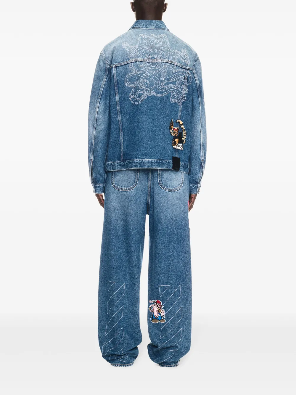 Affordable Off-White Character Skate denim jacket Men