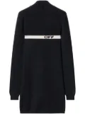 Off-White intarsia-knit logo dress - Black