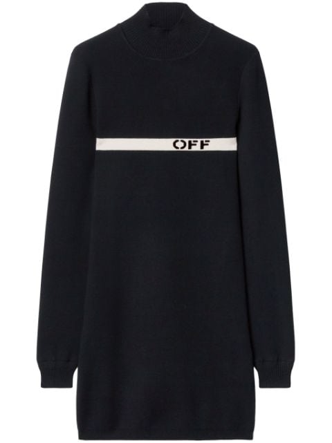 Off-White intarsia-knit logo dress