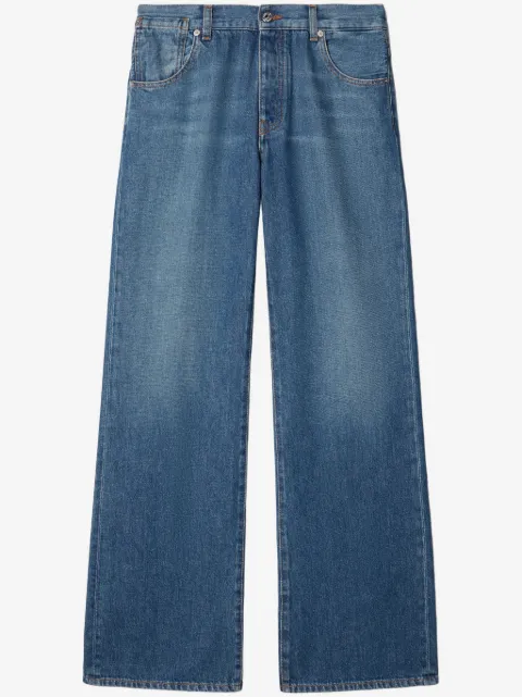Off-White jeans rectos con diseño de cinco bolsillos