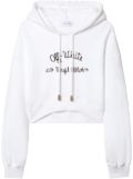 Off-White embroidered-logo hoodie