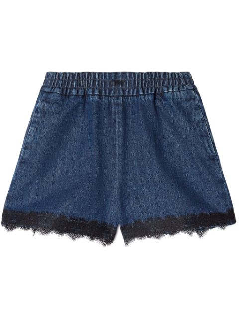 Off-White lace-detailing shorts 