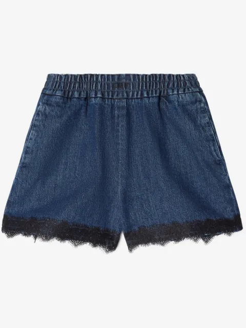 Off-White shorts con detalle de encaje