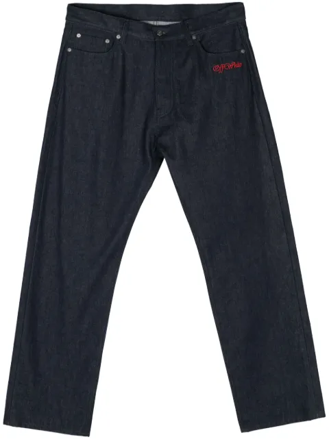 Off-White jean à logo brodé