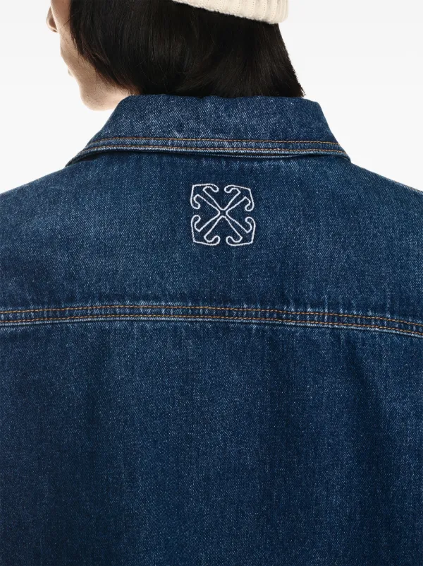 Off-White デニムオーバーシャツ | ブルー | FARFETCH JP