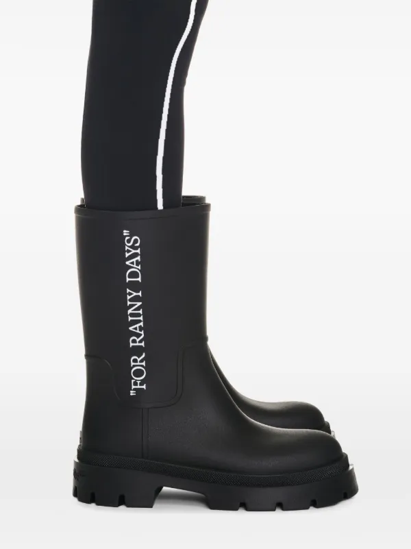 Off-White Reboot Rain Boots | Black | FARFETCH