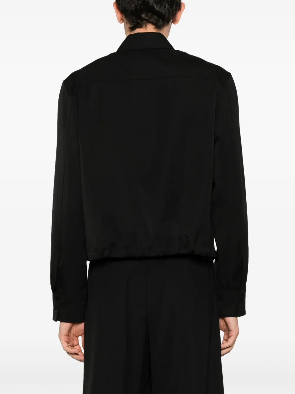 Jil Sander Overhemd met puntige kraag Zwart