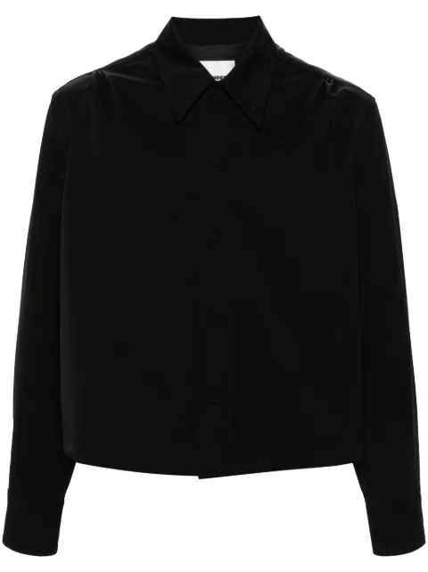 Jil Sander camisa con cuello de pico
