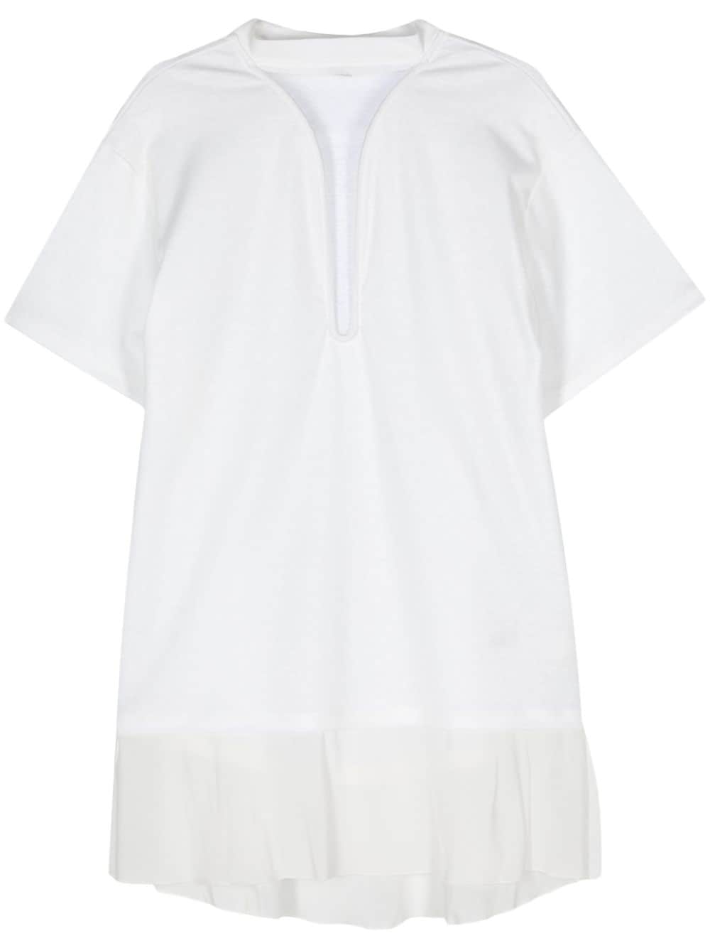 Victoria Beckham Frame Cut-out T-shirt Dress In White