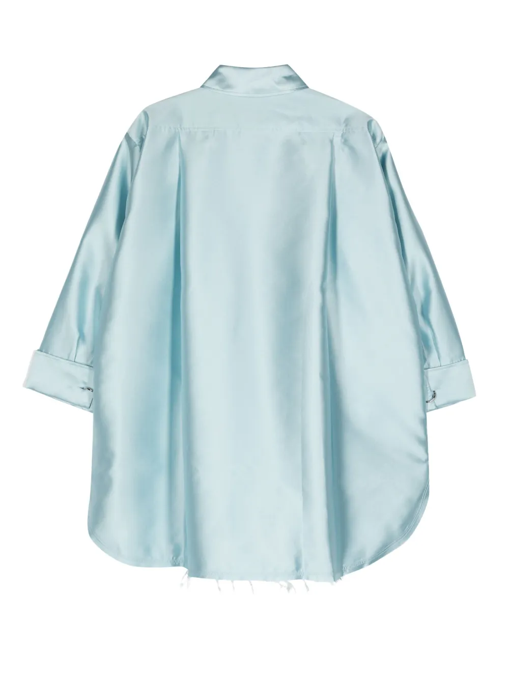 Shop Marques' Almeida Twill Oversized Shirt In Blue