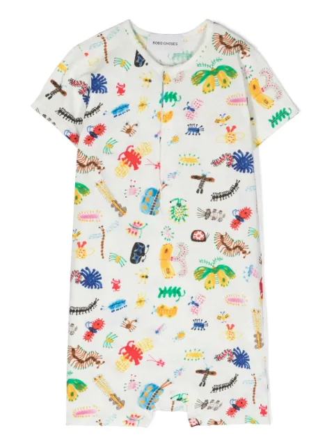 Bobo Choses Funny Insects cotton romper