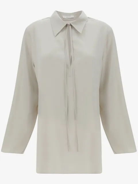 The Row Malon silk blouse