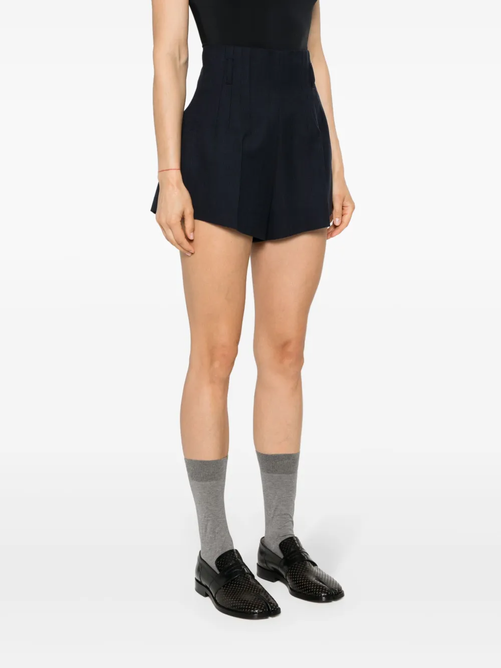 Prada High waist shorts Blauw