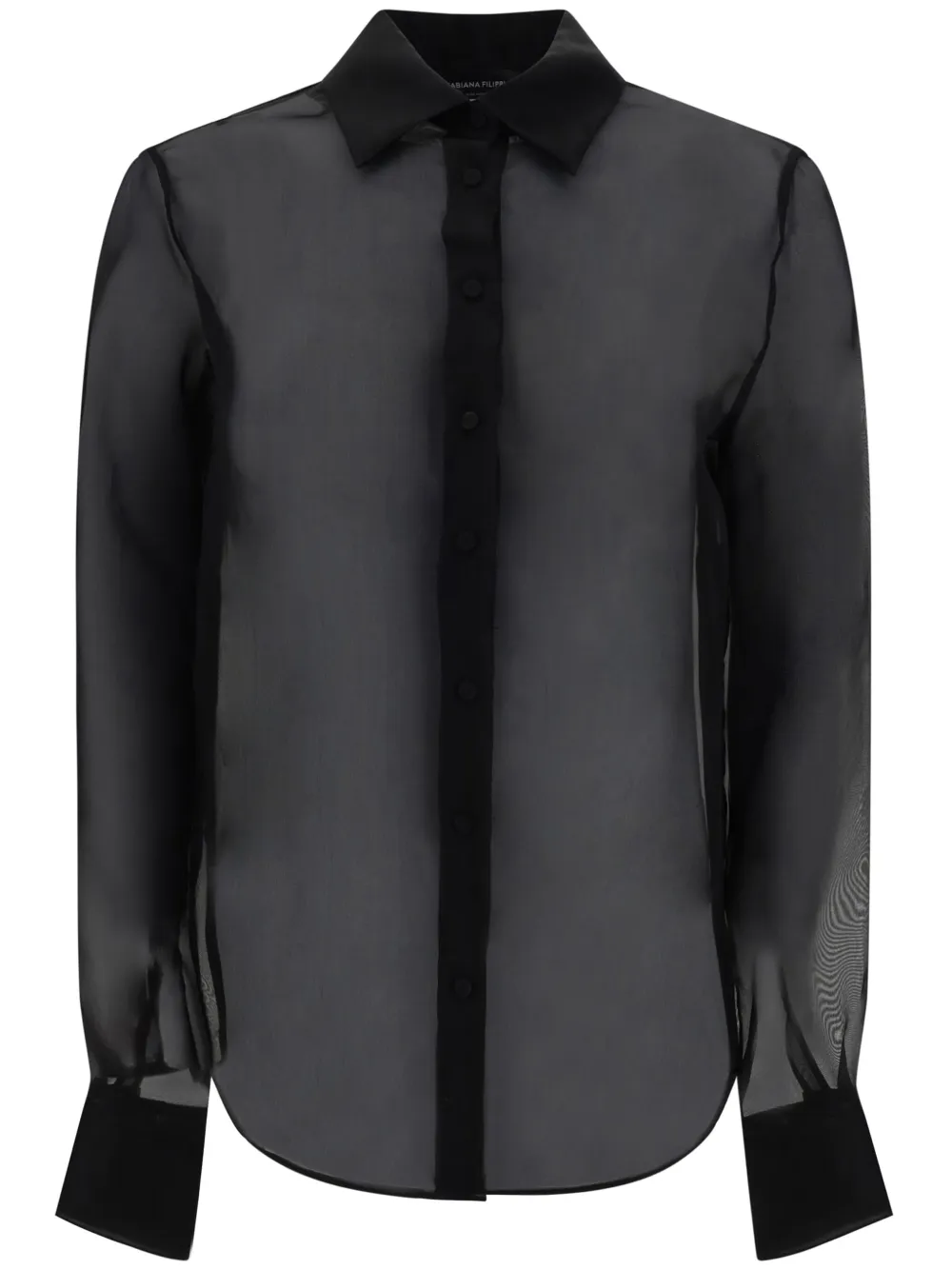 Fabiana Filippi Organza blouse Zwart
