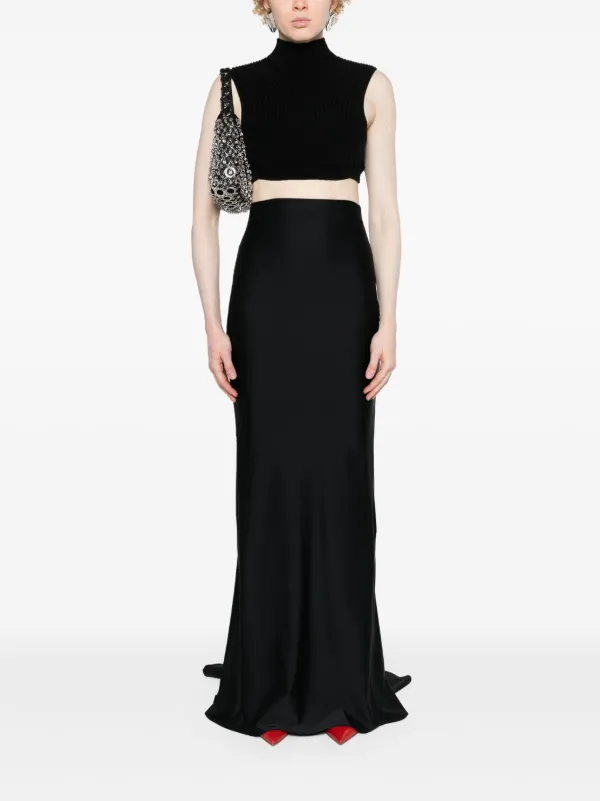 Atu Body Couture Saia Longa Sereia Preto FARFETCH BR