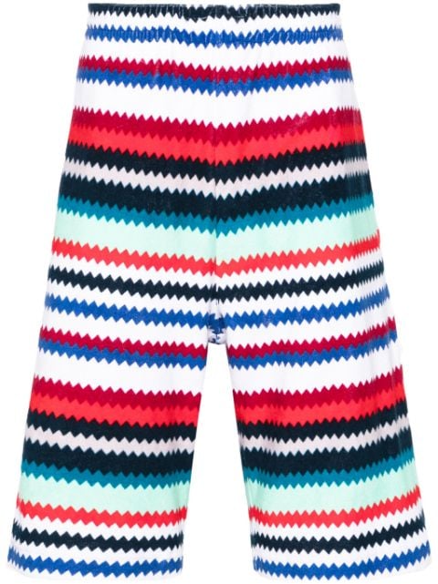 Missoni zigzag-pattern track shorts