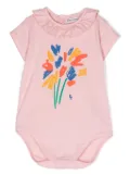 Bobo Choses Fireworks-print ruffle-collar body - Pink