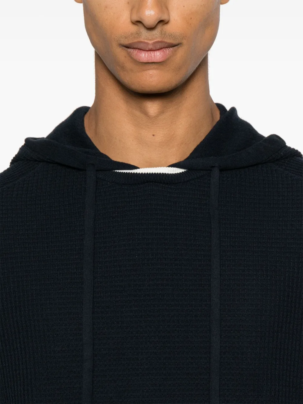 Peserico Hoodie met gestreepte afwerking Blauw