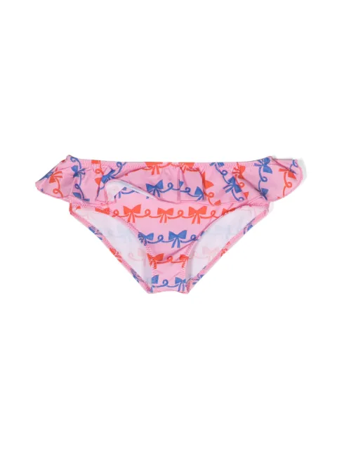 Bobo Choses Ribbon Bow ruffled bikini bottoms