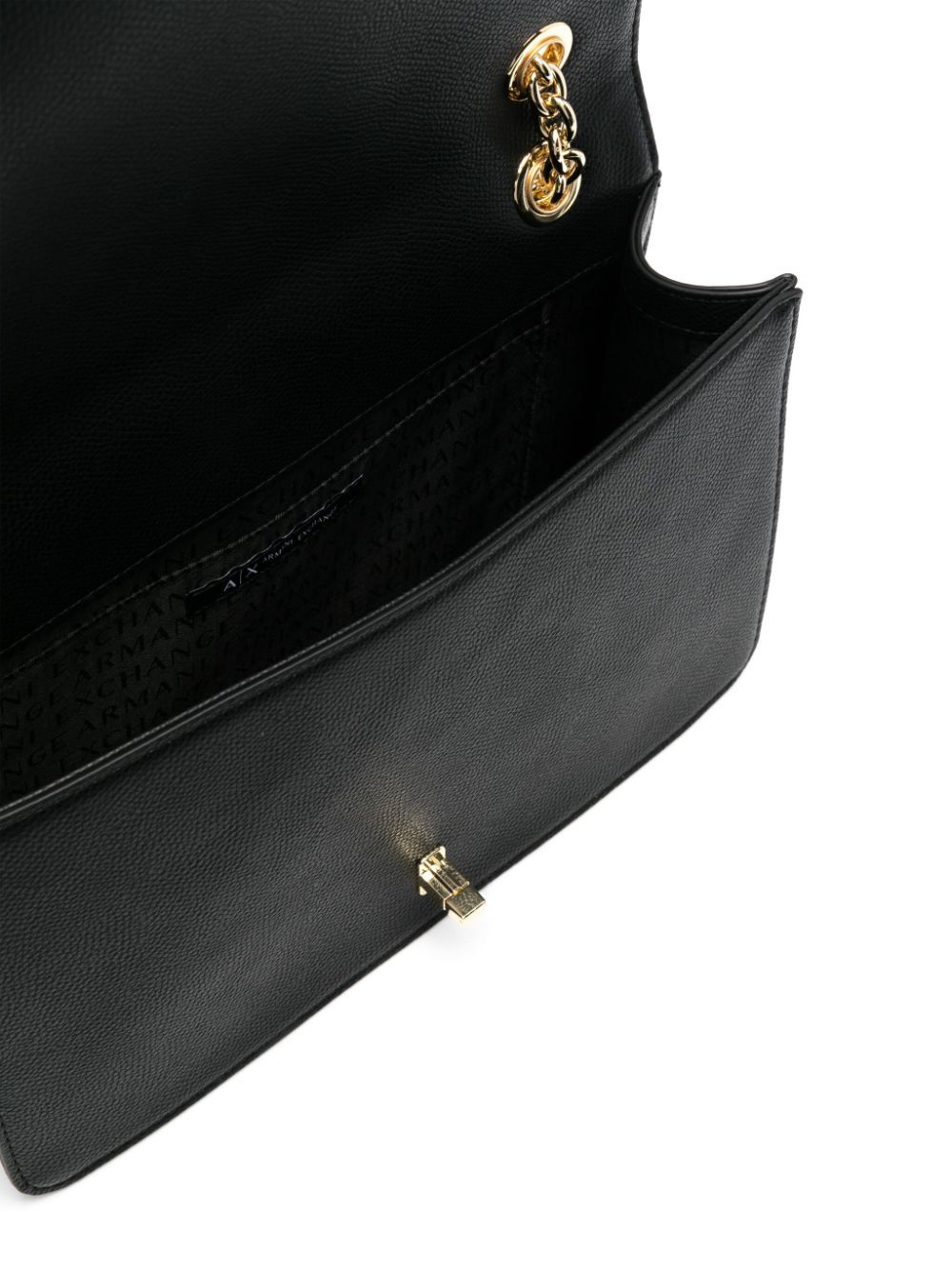 Shop Armani Exchange Logo-plaque Cross Body Bag In Black