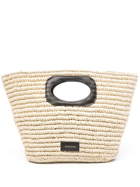 ANINE BING Mogeh raffia tote bag