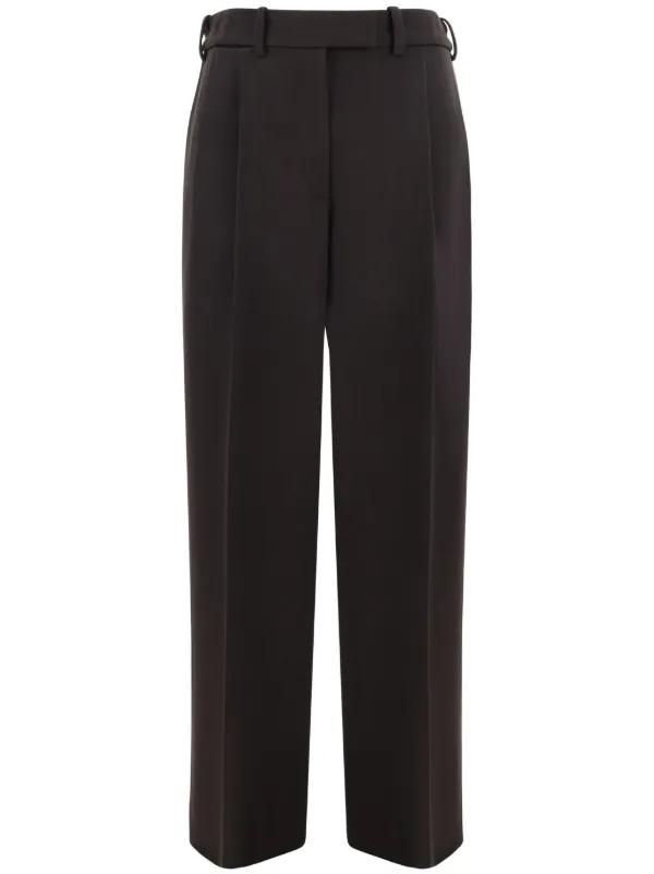 【THE ROW】ザロウ パンツ ブラウン The Row Roan パンツ | ブラウン | FARFETCH JP