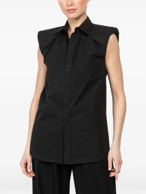 ALAINPAUL shoulder pads shirt