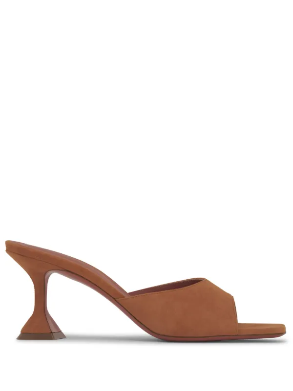 【AMINA MUADDI】Lupita 70 スエード ミュール サンダル Lupita Slipper 70 Black Suede