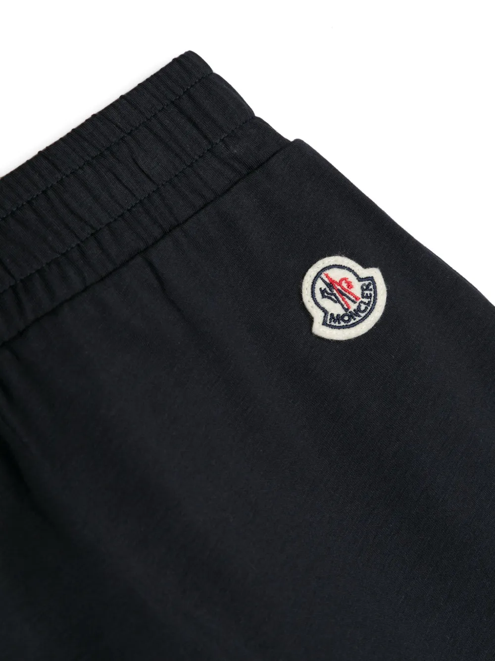 Moncler Enfant Twee katoenen shorts met logoprint Wit