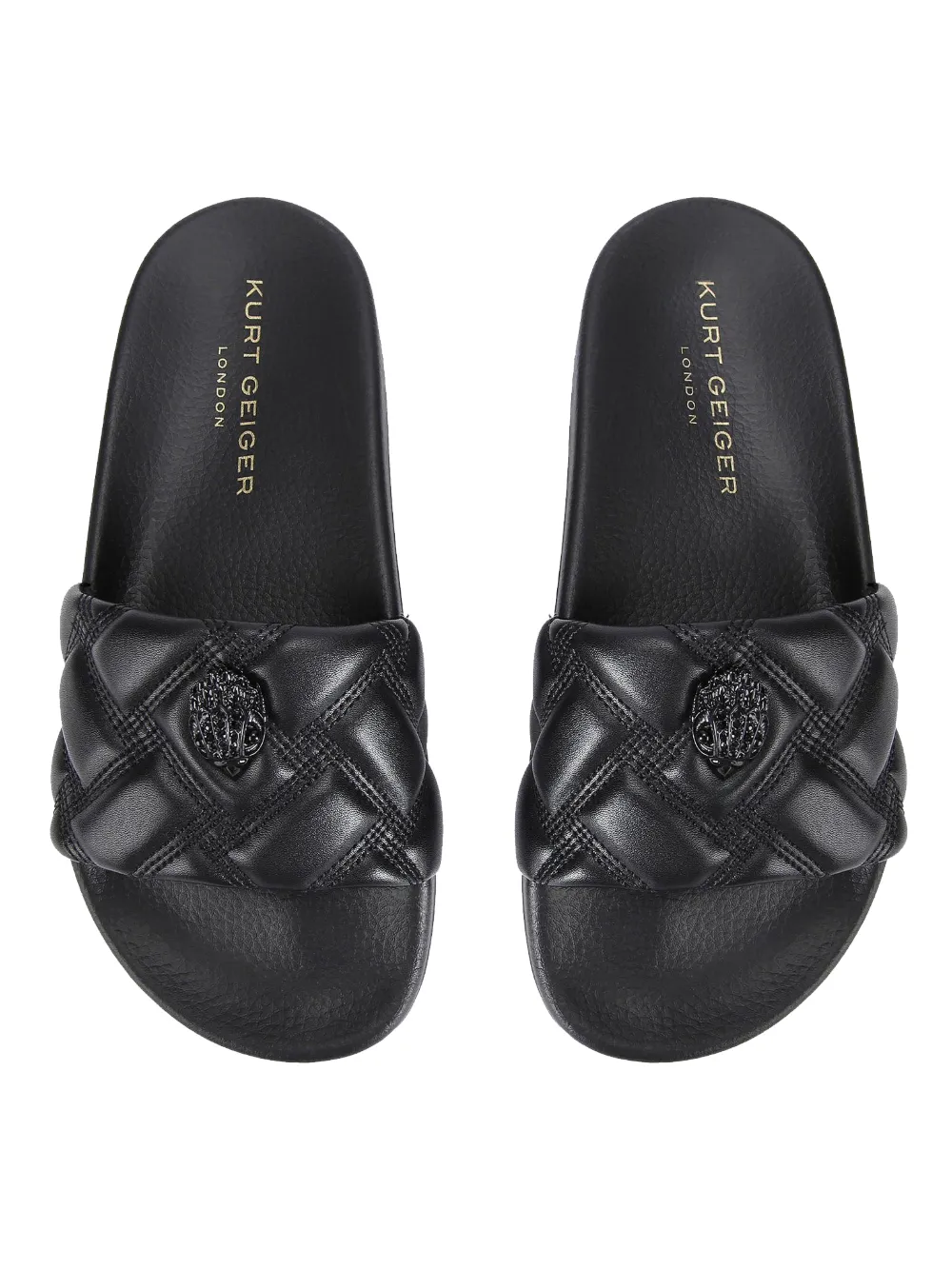 Kurt Geiger London Meena gevoerde muiltjes Zwart